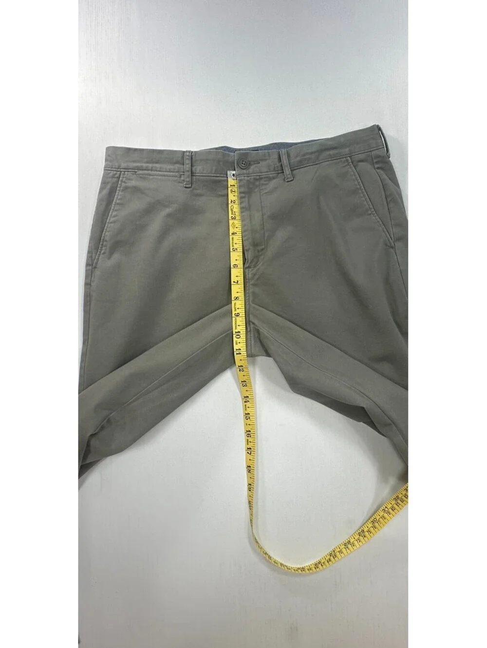 J Crew 770 Straight Stretch Flat Chinos Gray Mens 33/30